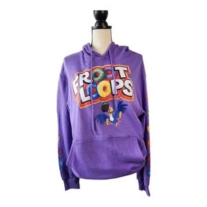 Kelloggs froot loops graphic hoodie Size S New
